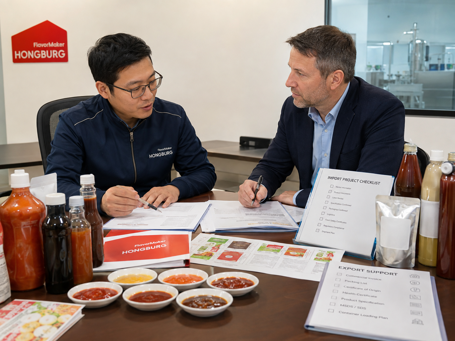 Lista de verificación para la importación de salsa: embalaje, etiquetas y soporte para la exportación