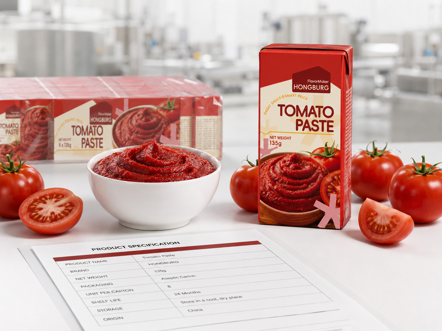 Pasta de tomate aséptica en cartón: guía de productos para compradores globales