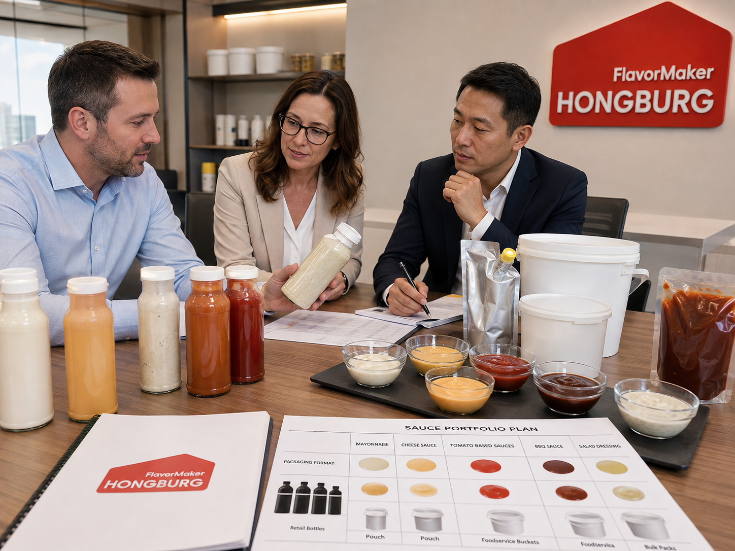 Guía del portafolio de productos de salsas para distribuidores de alimentos