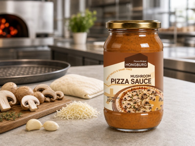 Surtido de sabores de salsa para pizza para comercio minorista y restaurantes