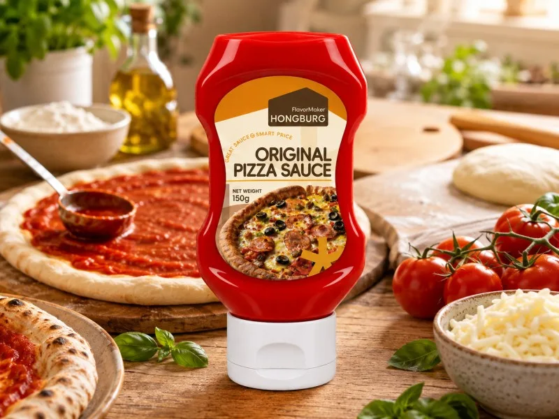 Salsa de pizza original clásica para base de pizza