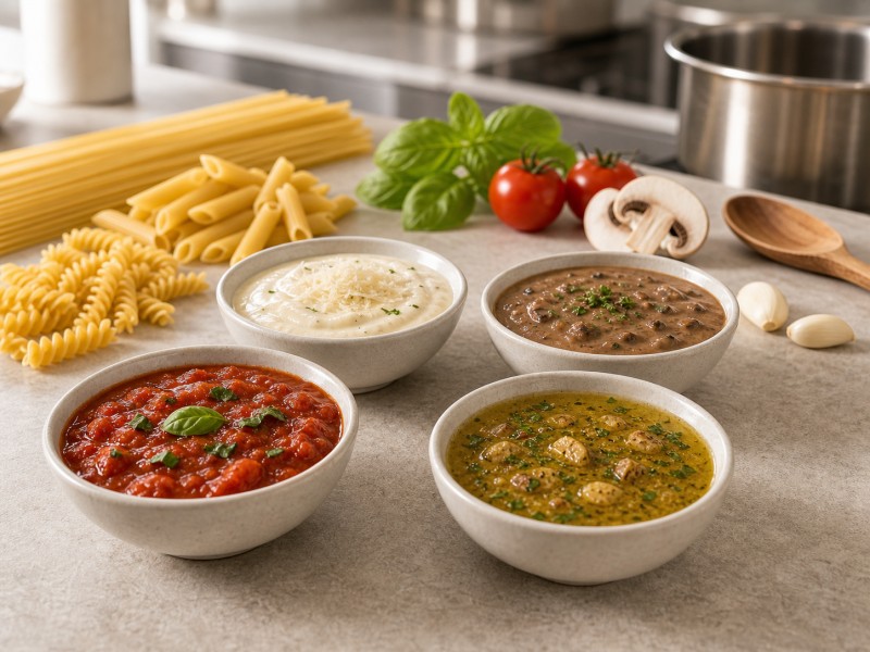 Sabrosas salsas especiales para pasta para una cocina versátil