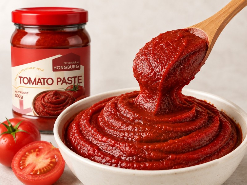 Pasta de tomate Hot Break de alta viscosidad
