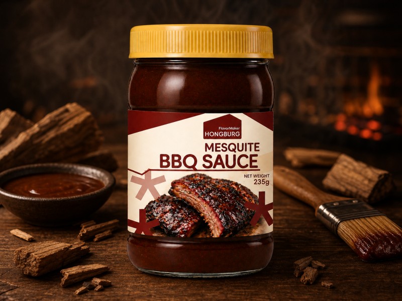 Salsa BBQ de Mesquite con rico sabor ahumado
