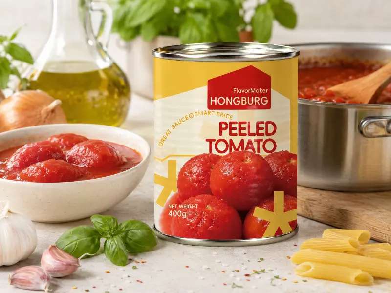 Tomates Pelados Enlatados Premium para Cocinar y Salsas
