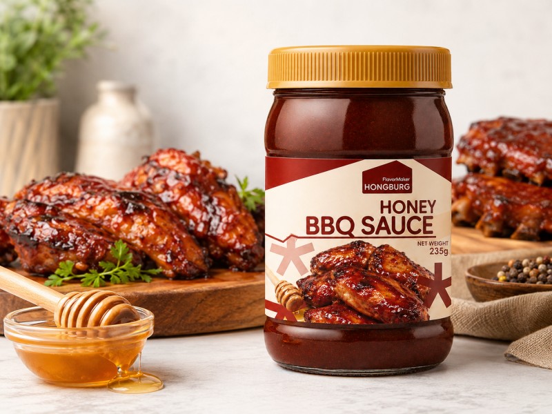Salsa BBQ dulce y rica en miel