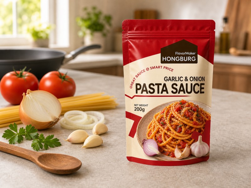 Salsa espesa para pasta con ajo y cebolla para cocinar todos los días