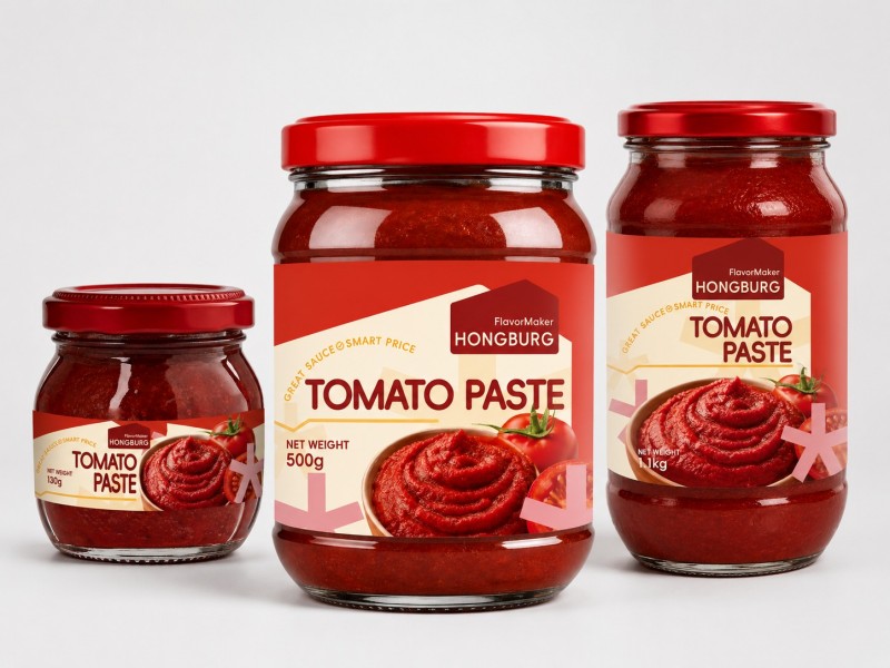 Pasta De Tomate En Tarro De Vidrio