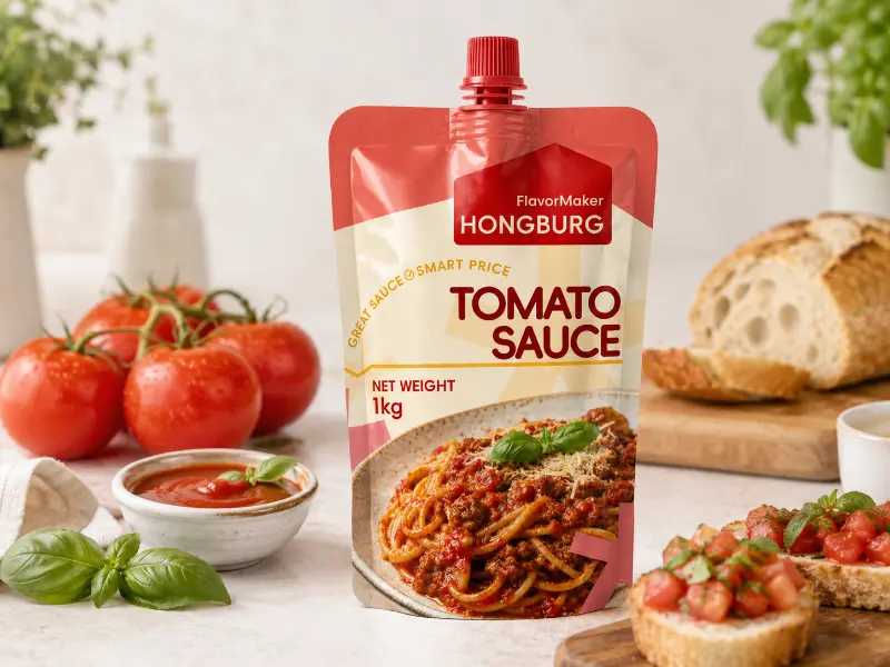Salsa De Tomate En Bolsa Con Pico